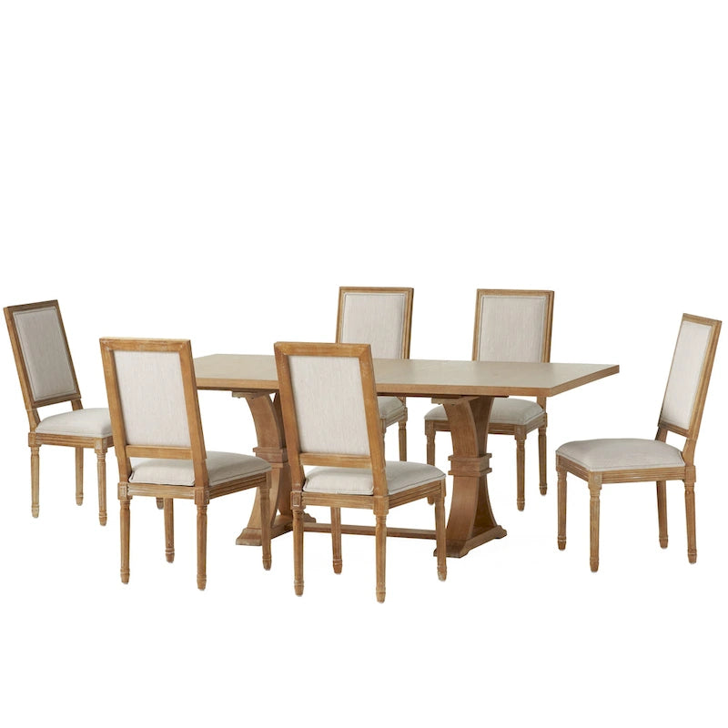 Ensemble de salle à manger Regina en bois par Christopher Knight Home