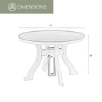 Table ronde de salle à manger American Furniture Classics, fabriquée aux États-Unis