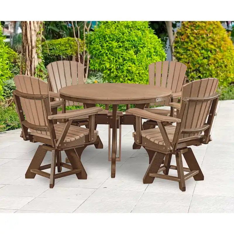 Table ronde de salle à manger American Furniture Classics, fabriquée aux États-Unis