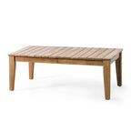 Ensemble canapé deux places et table basse d'extérieur Rossville en bois d'acacia par Christopher Knight Home