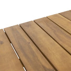 Ensemble canapé deux places et table basse d'extérieur Rossville en bois d'acacia par Christopher Knight Home