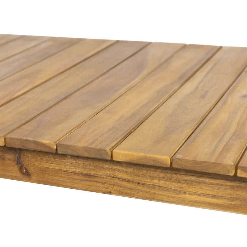 Ensemble canapé deux places et table basse d'extérieur Rossville en bois d'acacia par Christopher Knight Home