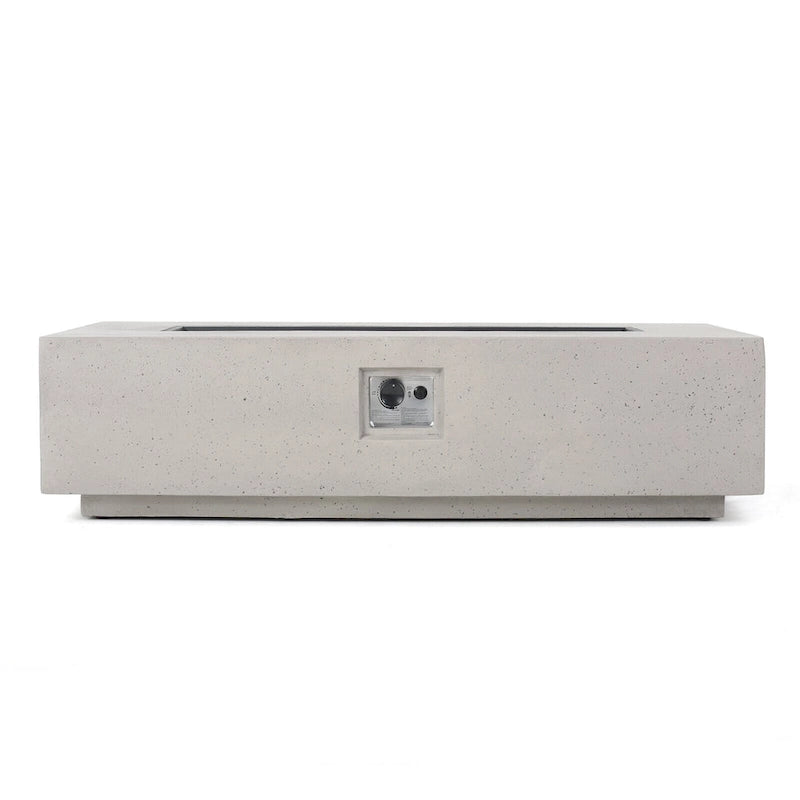 Ensemble de conversation extérieur Navan 4 places en aluminium avec foyer et support pour bouteille de gaz, par Christopher Knight Home