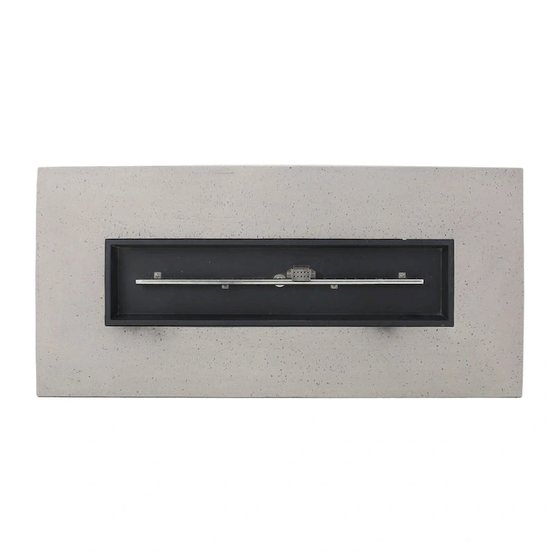 Ensemble de conversation extérieur Navan 4 places en aluminium avec foyer et support pour bouteille de gaz, par Christopher Knight Home