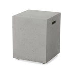 Ensemble de conversation extérieur Navan 4 places en aluminium avec foyer et support pour bouteille de gaz, par Christopher Knight Home