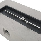 Ensemble de conversation extérieur Navan 4 places en aluminium avec foyer et support pour bouteille de gaz, par Christopher Knight Home