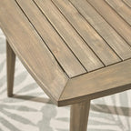 Ensemble de salle à manger d'extérieur Stamford 5 pièces en bois d'acacia avec table à pieds droits par Christopher Knight Home