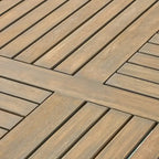 Ensemble de salle à manger d'extérieur 5 pièces en bois d'acacia et osier Chilton par Christopher Knight Home