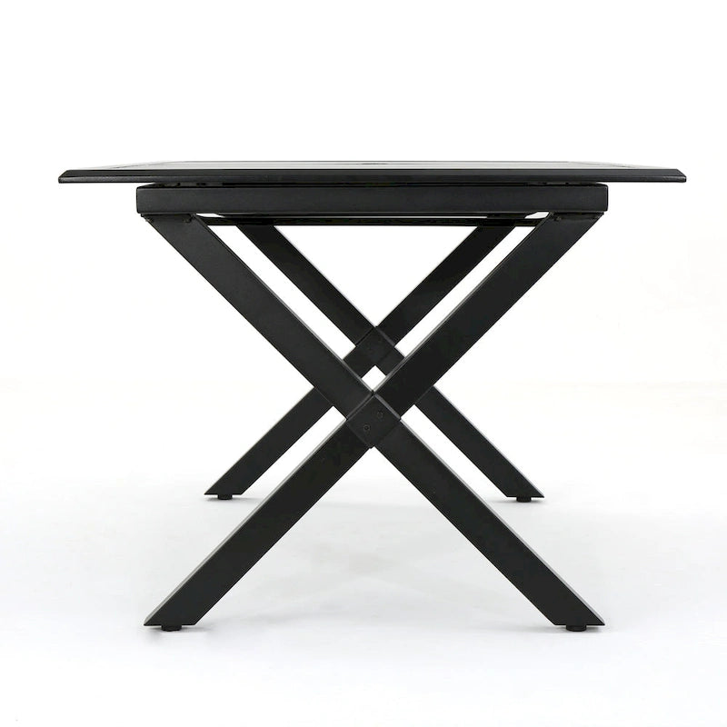 Ensemble de salle à manger d'extérieur en osier Rogge 7 pièces par Christopher Knight Home