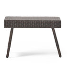 Table d'appoint pliante d'extérieur en osier Salem par Christopher Knight Home