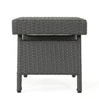 Table d'appoint pliante d'extérieur en osier Salem par Christopher Knight Home