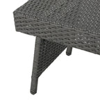 Table d'appoint pliante d'extérieur en osier Salem par Christopher Knight Home