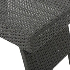 Table d'appoint pliante d'extérieur en osier Salem par Christopher Knight Home