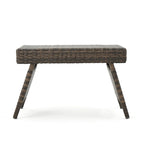 Table d'appoint pliante d'extérieur en osier Salem par Christopher Knight Home