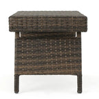 Table d'appoint pliante d'extérieur en osier Salem par Christopher Knight Home