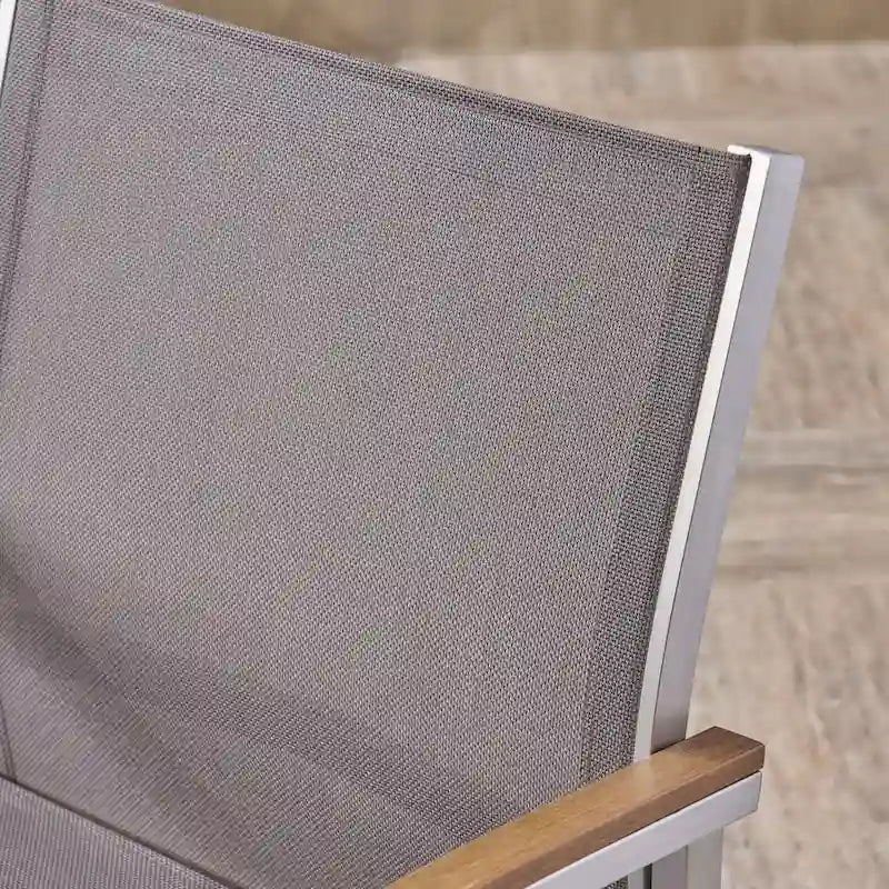 Chaises de salle à manger d'extérieur Luton en résine tressée avec structure en aluminium (lot de 2) par Christopher Knight Home