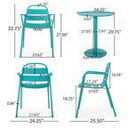 Ensemble bistro d'extérieur 3 pièces Terra Outdoor par Christopher Knight Home - Non disponible