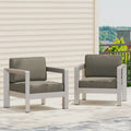 Fauteuils de jardin Aviara en aluminium (lot de 2) par Christopher Knight Home