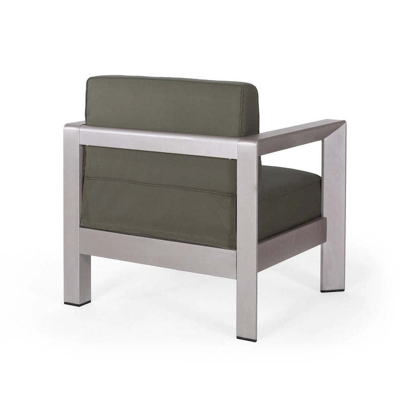 Fauteuils de jardin Aviara en aluminium (lot de 2) par Christopher Knight Home