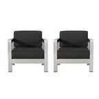 Fauteuils de jardin Aviara en aluminium (lot de 2) par Christopher Knight Home