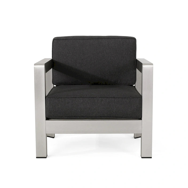 Fauteuils de jardin Aviara en aluminium (lot de 2) par Christopher Knight Home
