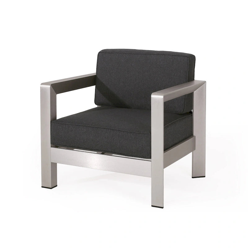 Fauteuils de jardin Aviara en aluminium (lot de 2) par Christopher Knight Home