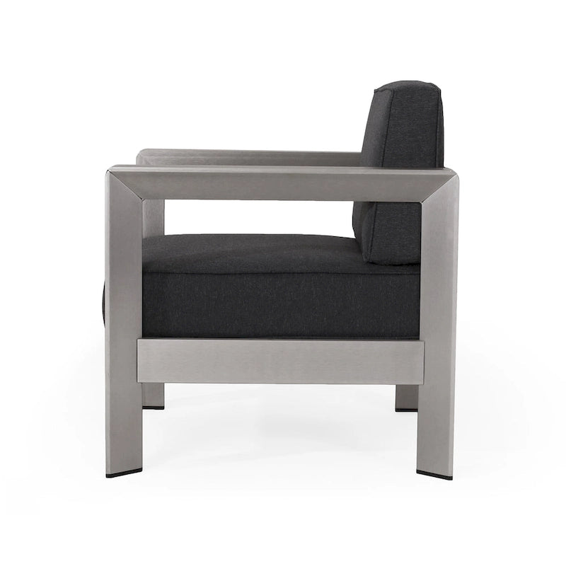 Fauteuils de jardin Aviara en aluminium (lot de 2) par Christopher Knight Home