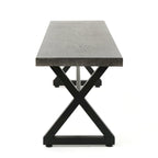 Ensemble de salle à manger d'extérieur rectangulaire 6 pièces en résine tressée aluminium Tritan avec coussins, par Christopher Knight Home