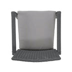 Ensemble de salle à manger d'extérieur rectangulaire 6 pièces en résine tressée aluminium Tritan avec coussins, par Christopher Knight Home