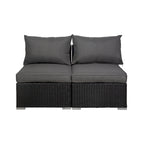 Luxton 64 Chaises sans accoudoirs avec coussins, complément de mobilier d'extérieur