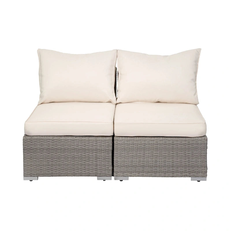 Luxton 64 Chaises sans accoudoirs avec coussins, complément de mobilier d'extérieur