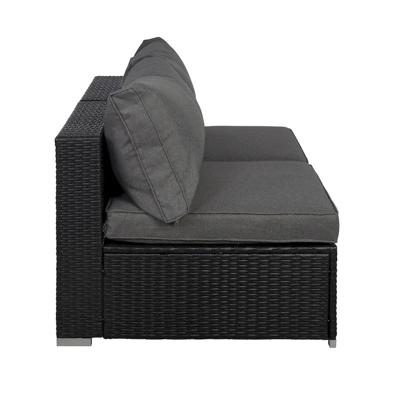 Luxton 64 Chaises sans accoudoirs avec coussins, complément de mobilier d'extérieur