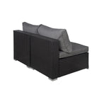 Luxton 64 Chaises sans accoudoirs avec coussins, complément de mobilier d'extérieur