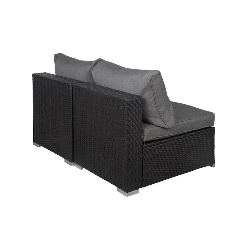 Luxton 64 Chaises sans accoudoirs avec coussins, complément de mobilier d'extérieur