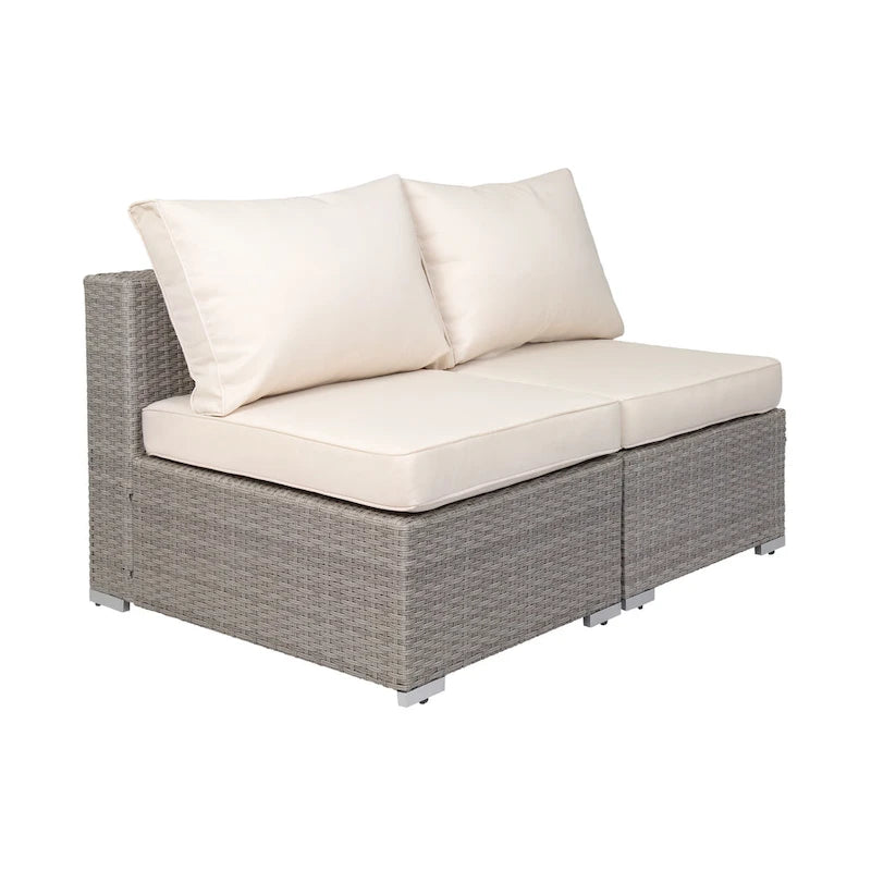Luxton 64 Chaises sans accoudoirs avec coussins, complément de mobilier d'extérieur