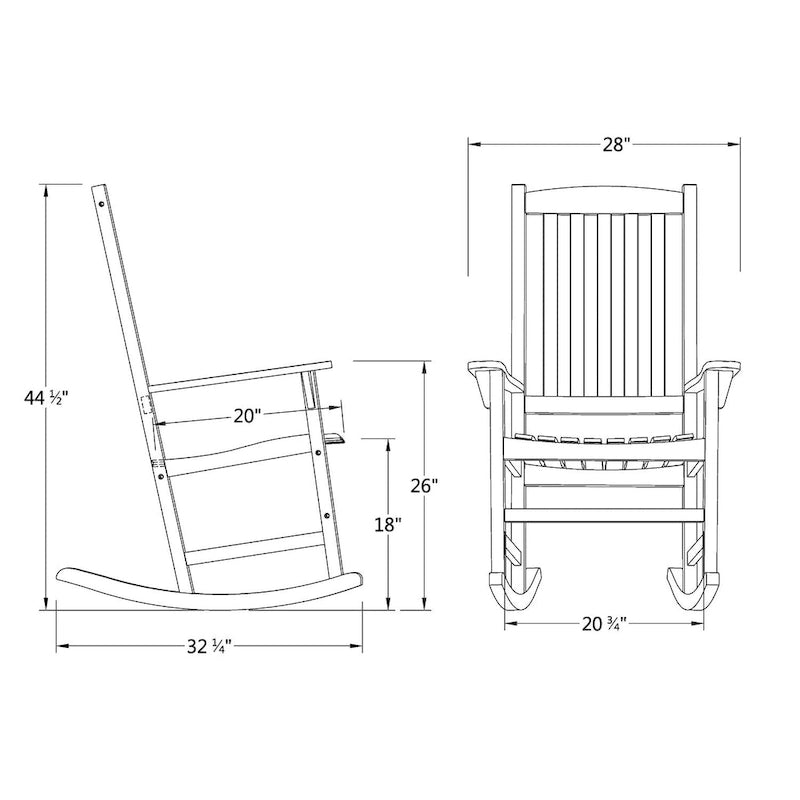 Fauteuil à bascule d'extérieur Cambridge Casual Austin - Bleu acier