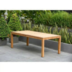 Ensemble de salle à manger rectangulaire 11 pièces Amazonia Teak Bonita White pour patio