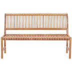 Banc de jardin et terrasse en bois de teck Chic Teak Castle, sans accoudoirs, 1,5 m