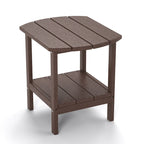 Table d'appoint extérieure pour chaises Adirondack, résistante aux intempéries, à l'humidité, à l'eau et aux taches.