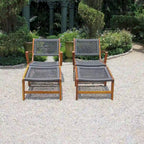 Ensemble de deux chaises longues en corde de Séville - Non disponible
