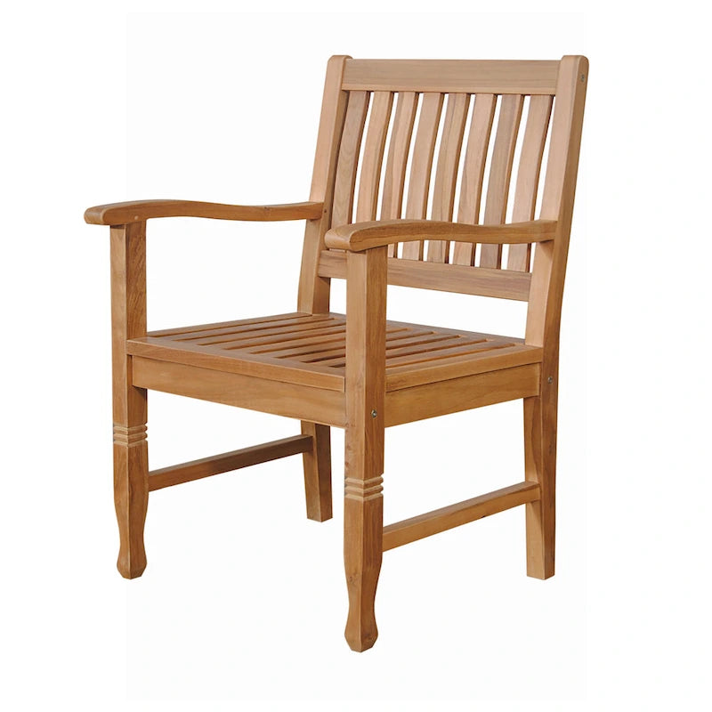 Chaise de salle à manger d'extérieur en teck Rockford - Non disponible