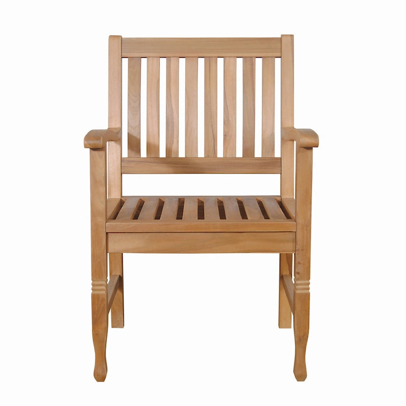 Chaise de salle à manger d'extérieur en teck Rockford - Non disponible