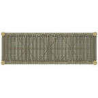 Banc contemporain d'extérieur/intérieur WYNDENHALL Soraya 45,7 cm x 116,8 cm (18 po x 46 po) - Profondeur : 40 cm (15,7 po) ; largeur : 116,8 cm (46 po) ; hauteur : 45,5 cm (17,9 po)