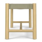 Banc contemporain d'extérieur/intérieur WYNDENHALL Soraya 45,7 cm x 116,8 cm (18 po x 46 po) - Profondeur : 40 cm (15,7 po) ; largeur : 116,8 cm (46 po) ; hauteur : 45,5 cm (17,9 po)
