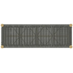 Banc contemporain d'extérieur/intérieur WYNDENHALL Soraya 45,7 cm x 116,8 cm (18 po x 46 po) - Profondeur : 40 cm (15,7 po) ; largeur : 116,8 cm (46 po) ; hauteur : 45,5 cm (17,9 po)