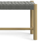 Banc contemporain d'extérieur/intérieur WYNDENHALL Soraya 45,7 cm x 116,8 cm (18 po x 46 po) - Profondeur : 40 cm (15,7 po) ; largeur : 116,8 cm (46 po) ; hauteur : 45,5 cm (17,9 po)