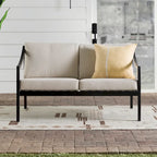 Canapé deux places de patio en bois massif Middlebrook Designs