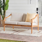 Canapé deux places de patio en bois massif Middlebrook Designs