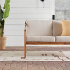 Canapé deux places de patio en bois massif Middlebrook Designs