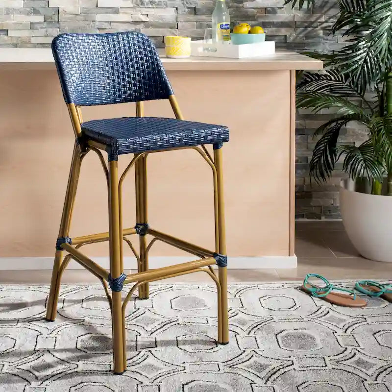 Tabouret de bar SAFAVIEH Janyce 76 cm (30 pouces) - 43 x 51 x 105 cm (17 x 20 x 41,3 pouces) - 43 cm (L) x 51 cm (P) x 104 cm (H)